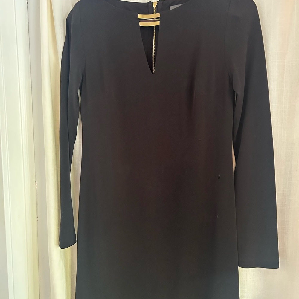 Elegant Black Long Sleeve Dress